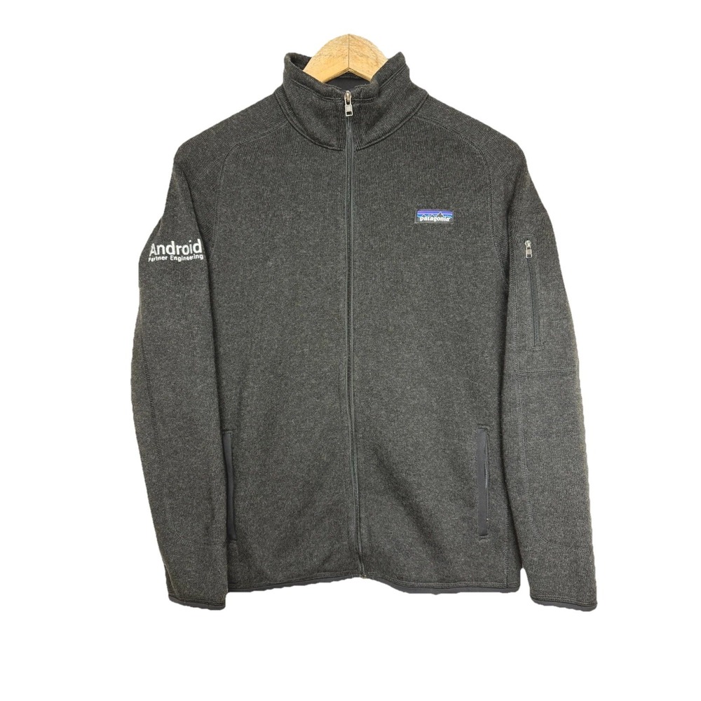 Patagonia Better Sweater Women's M Black Fleece Android Engineering Full Zip